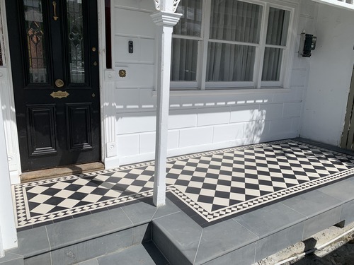 Bullnose bluestone supplied for tessellated floors Melbourne