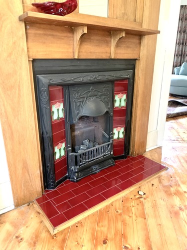 fireplace tiling